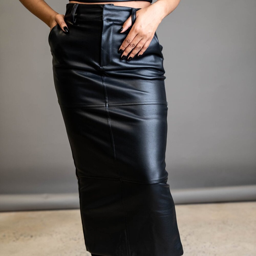 Leather Pencil Skirt